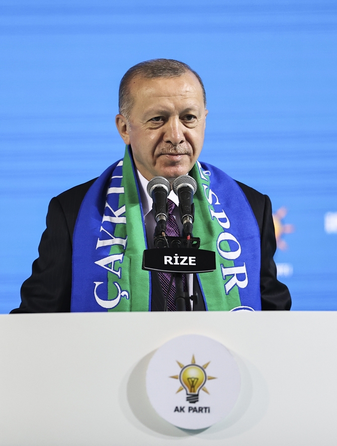 Cumhurbaşkanı Erdoğan AK Parti Rize İl Kongresi'ne Katıldı 7