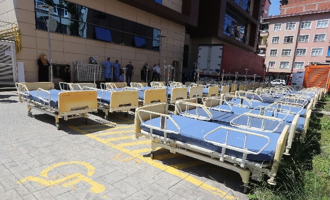 İstanbul İl Sağlık Müdürlüğü Rize’ye 150 adet karyola bağışladı 11