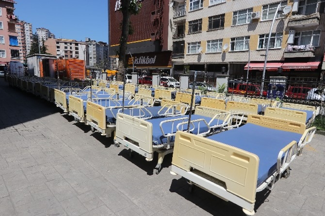 İstanbul İl Sağlık Müdürlüğü Rize’ye 150 adet karyola bağışladı 9
