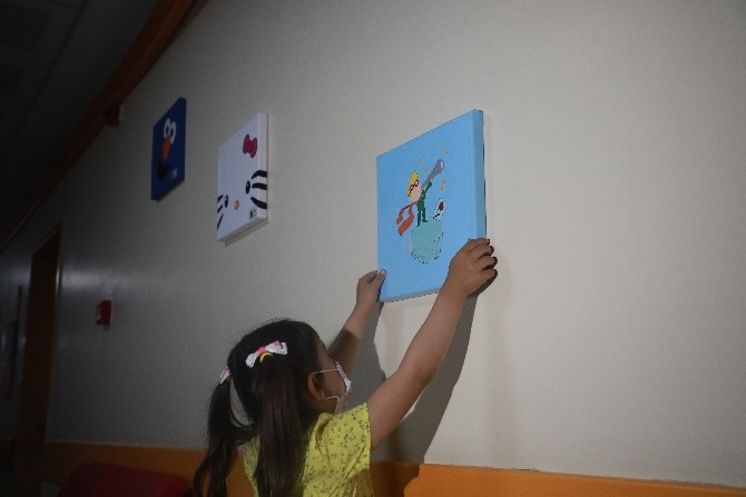 Rize'de anaokulu öğrencilerinin yaptığı resimler çocuk acil servisi 5