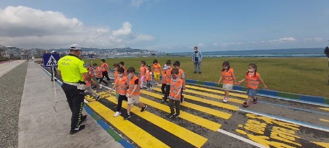 Rize Çocuk Trafik Eğitim Parkında Eğitimler Başladı 9