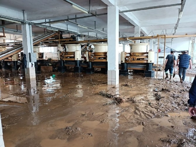 ÇAYKUR’un 2 Fabrikası Sel Suları Altında Kaldı 13