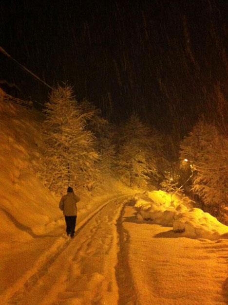 Ayder'de Kar Yağışı 11
