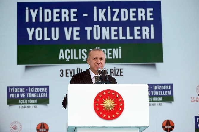 Cumhurbaşkanı Erdoğan İyidere-İkizdere Yolu ve Tünelleri Açılışını Gerçe 40