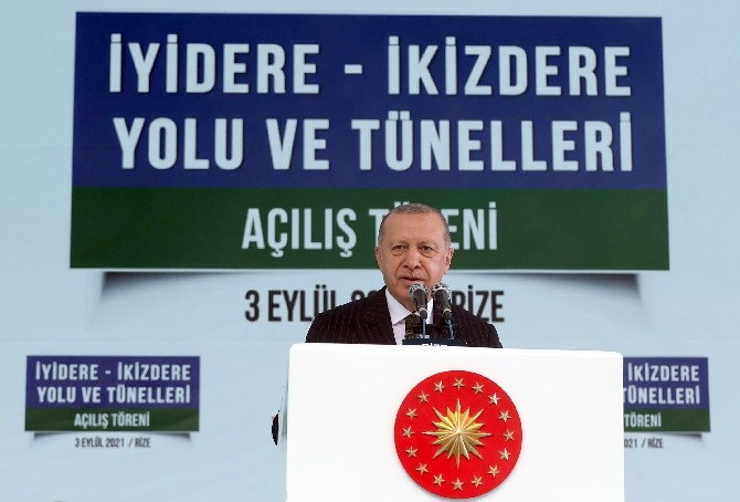 Cumhurbaşkanı Erdoğan İyidere-İkizdere Yolu ve Tünelleri Açılışını Gerçe 41