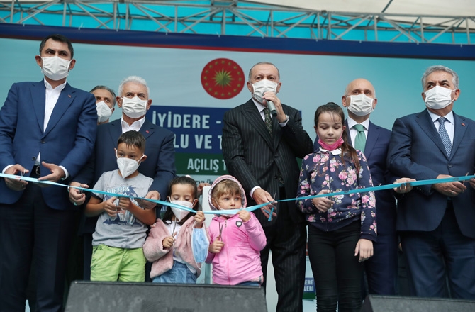 Cumhurbaşkanı Erdoğan İyidere-İkizdere Yolu ve Tünelleri Açılışını Gerçe 5