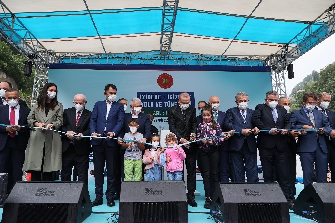 Cumhurbaşkanı Erdoğan İyidere-İkizdere Yolu ve Tünelleri Açılışını Gerçe 50