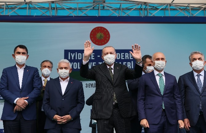 Cumhurbaşkanı Erdoğan İyidere-İkizdere Yolu ve Tünelleri Açılışını Gerçe 54