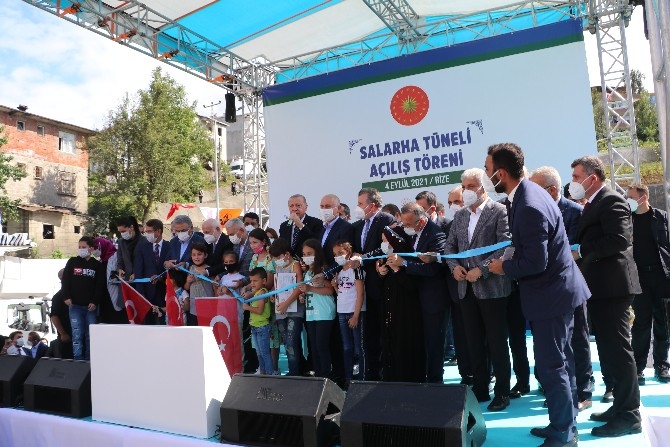Cumhurbaşkanı Erdoğan Salarha Tüneli'nin Açılışını Gerçekleştirdi 12