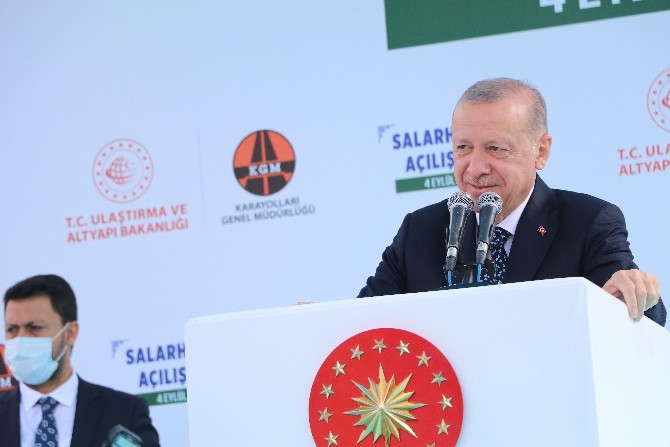 Cumhurbaşkanı Erdoğan Salarha Tüneli'nin Açılışını Gerçekleştirdi 18