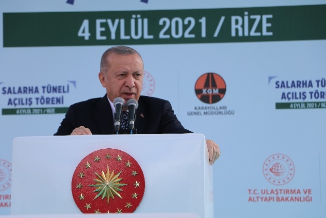 Cumhurbaşkanı Erdoğan Salarha Tüneli'nin Açılışını Gerçekleştirdi 19