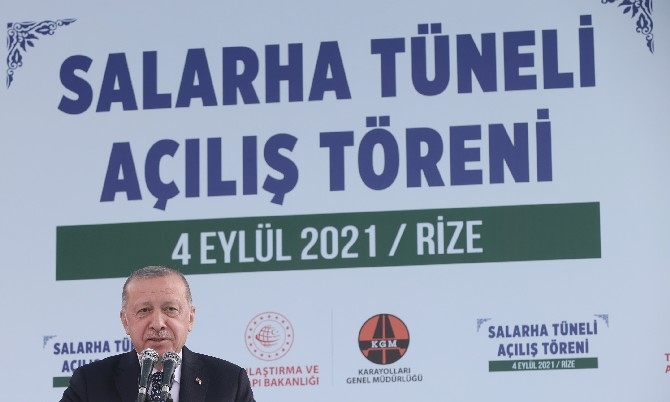Cumhurbaşkanı Erdoğan Salarha Tüneli'nin Açılışını Gerçekleştirdi 20