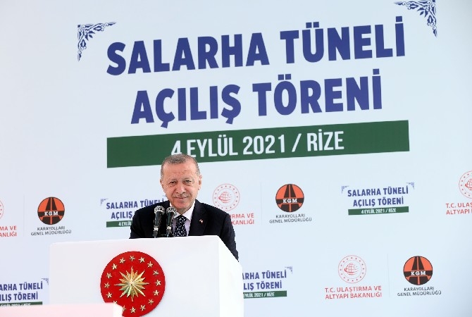 Cumhurbaşkanı Erdoğan Salarha Tüneli'nin Açılışını Gerçekleştirdi 22