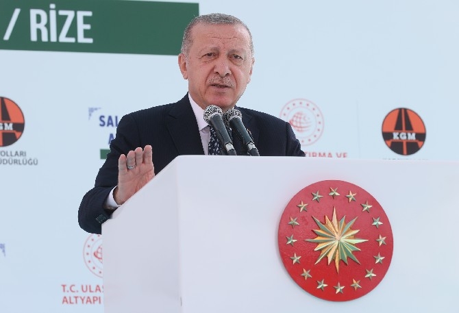 Cumhurbaşkanı Erdoğan Salarha Tüneli'nin Açılışını Gerçekleştirdi 23