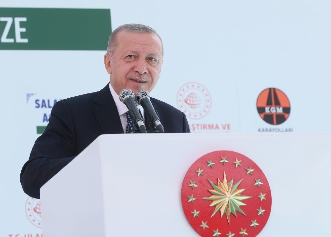 Cumhurbaşkanı Erdoğan Salarha Tüneli'nin Açılışını Gerçekleştirdi 24