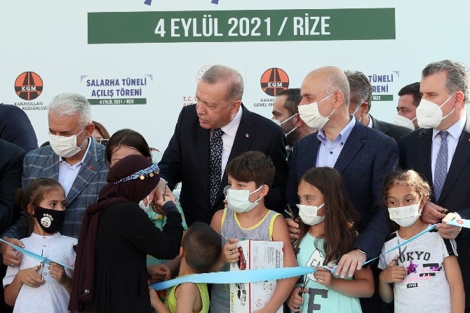Cumhurbaşkanı Erdoğan Salarha Tüneli'nin Açılışını Gerçekleştirdi 28