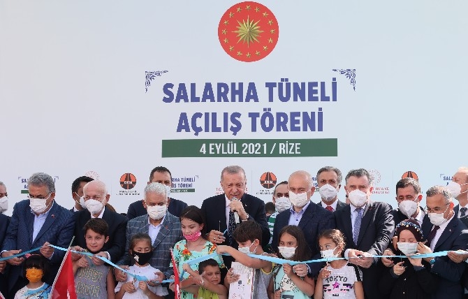 Cumhurbaşkanı Erdoğan Salarha Tüneli'nin Açılışını Gerçekleştirdi 29