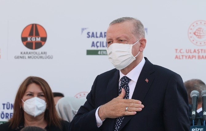 Cumhurbaşkanı Erdoğan Salarha Tüneli'nin Açılışını Gerçekleştirdi 35
