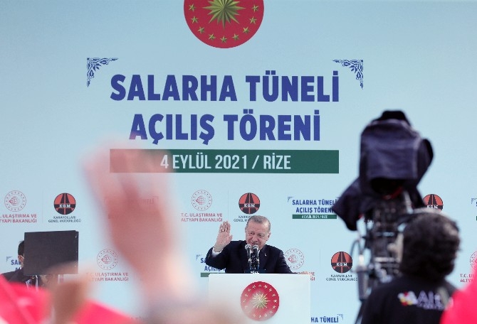 Cumhurbaşkanı Erdoğan Salarha Tüneli'nin Açılışını Gerçekleştirdi 4