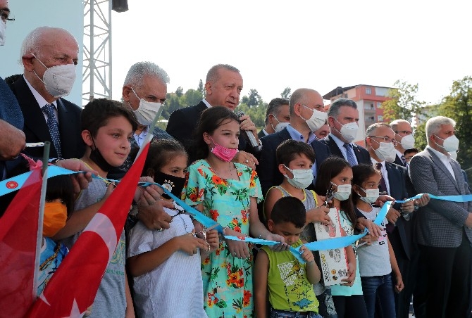 Cumhurbaşkanı Erdoğan Salarha Tüneli'nin Açılışını Gerçekleştirdi 46