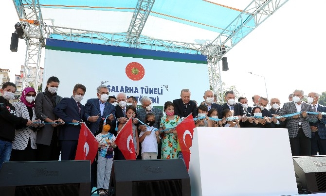 Cumhurbaşkanı Erdoğan Salarha Tüneli'nin Açılışını Gerçekleştirdi 52