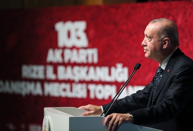 Cumhurbaşkanı Erdoğan Rize'de AK Parti Danışma Meclis Toplantısında 6