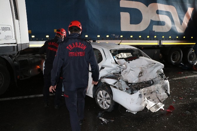 Trabzon’da 7 araçlı zincirleme trafik kazası: 3 yaralı 6