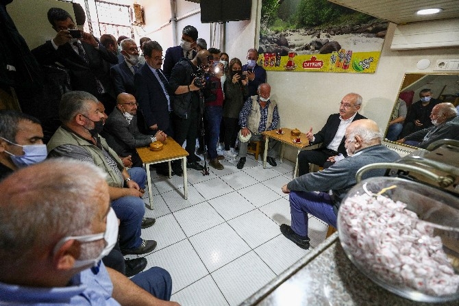CHP Genel Başkanı Kılıçdaroğlu, Rize'de esnafı ziyaret etti 12