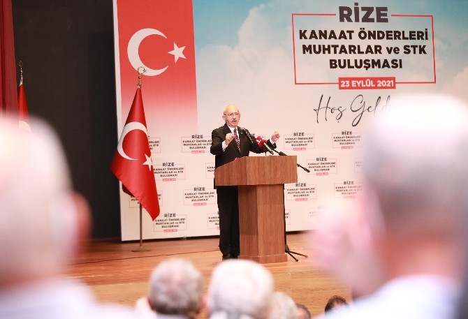 Kılıçdaroğlu, Rize'de kanaat önderleri, muhtarlar ve STK temsilcile 6