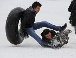 Kardan Adam Şenliği'nde İlginç Görüntüler