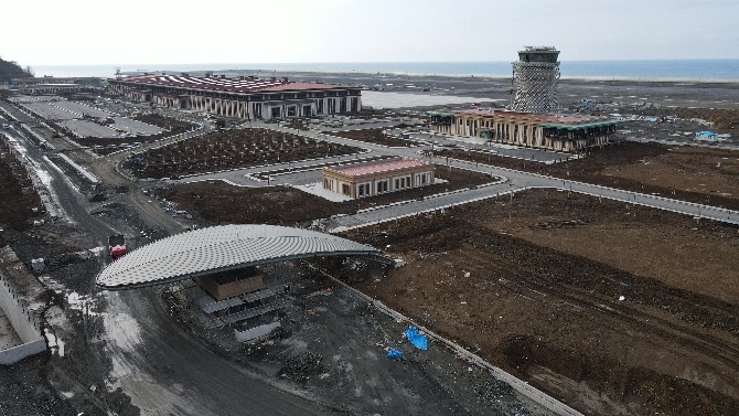 Rize-Artvin Havalimanı'nın üst yapı inşaatında sona yaklaşıldı 14