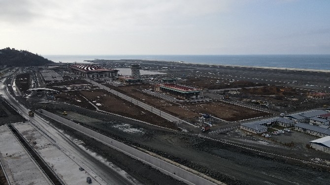 Rize-Artvin Havalimanı'nın üst yapı inşaatında sona yaklaşıldı 17