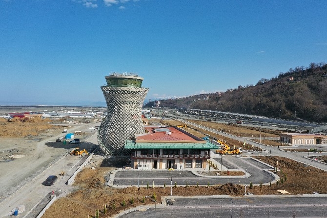 Rize-Artvin Havalimanı'nın üst yapı inşaatında sona yaklaşıldı 2
