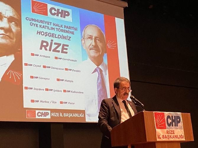 CHP Rize İl Başkanlığı Üye katılım töreni gerçekleştirildi. 13