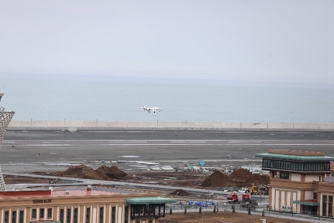 Rize-Artvin Havalimanı'nda test uçuşu yapıldı 10