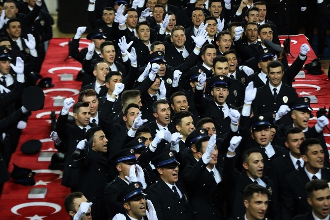 Rize'de polis adayları mezuniyet heyecanı yaşadı 15