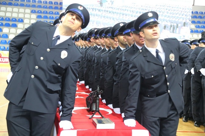 Rize'de polis adayları mezuniyet heyecanı yaşadı 20