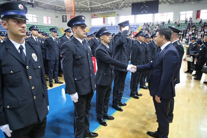 Rize'de polis adayları mezuniyet heyecanı yaşadı 23