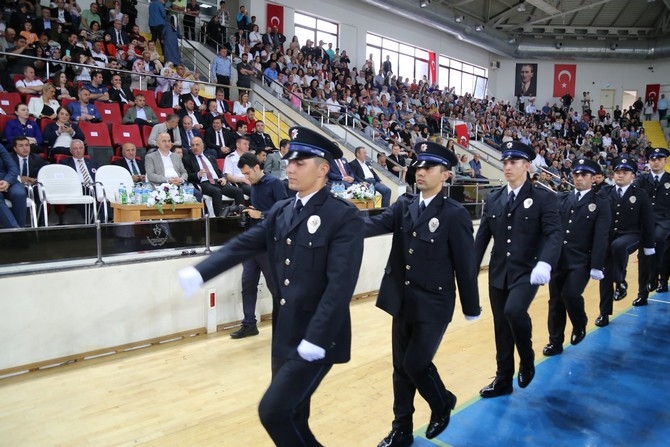 Rize'de polis adayları mezuniyet heyecanı yaşadı 28