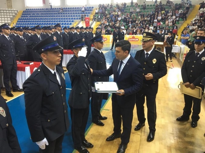 Rize'de polis adayları mezuniyet heyecanı yaşadı 36