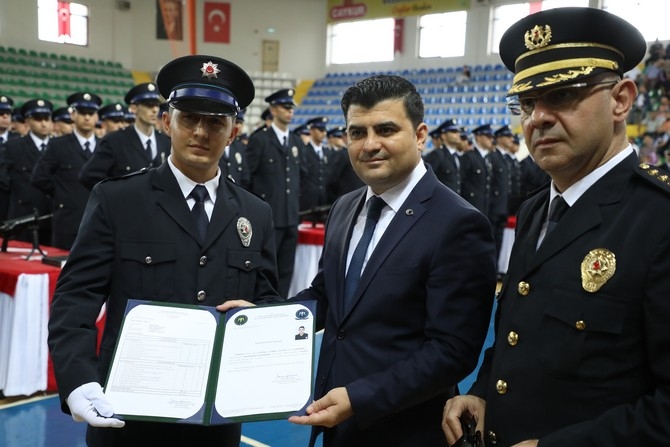 Rize'de polis adayları mezuniyet heyecanı yaşadı 8