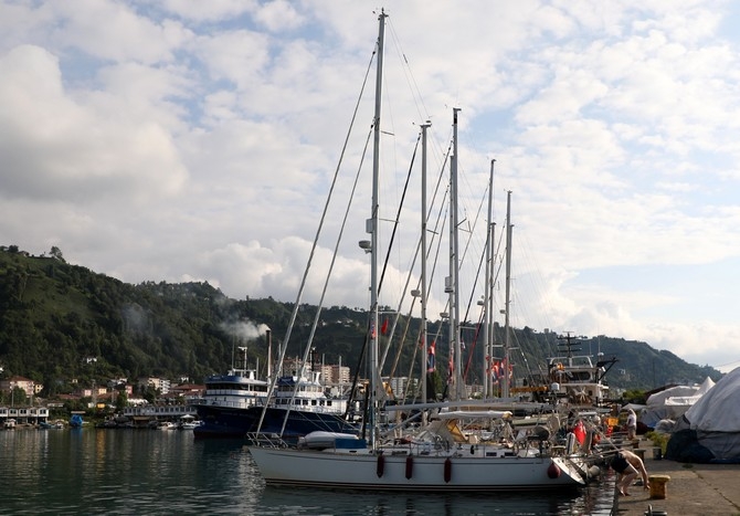 DADD Ralli Karadeniz 2022 etkinliği kapsamında 22 yelkenli yat Rize' 4