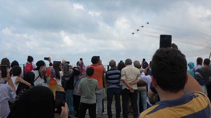 Türk Yıldızları Rize'de gösteri uçuşu yaptı 44