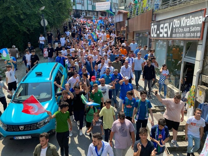 Çaykur Rizespor'da birlik ve dayanışma yürüyüşü gerçekleştirildi 16