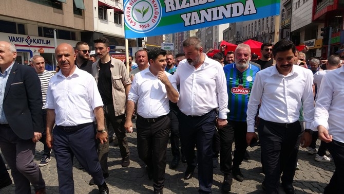 Çaykur Rizespor'da birlik ve dayanışma yürüyüşü gerçekleştirildi 51