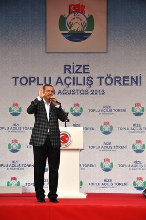 Erdoğan'a Rizede Sevgi Seli 37