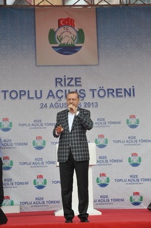 Erdoğan'a Rizede Sevgi Seli 42