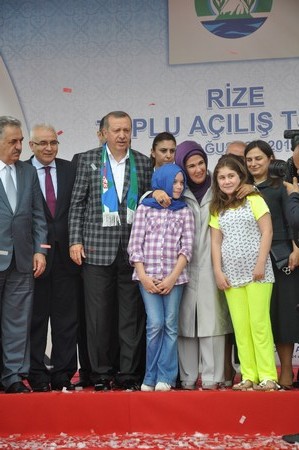 Erdoğan'a Rizede Sevgi Seli 52