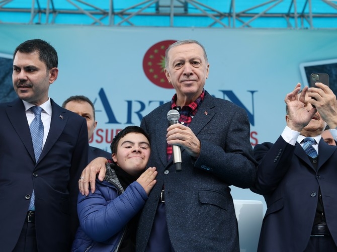 Cumhurbaşkanı Erdoğan Yusufeli Barajı ve HES'i Hizmete Açtı 7