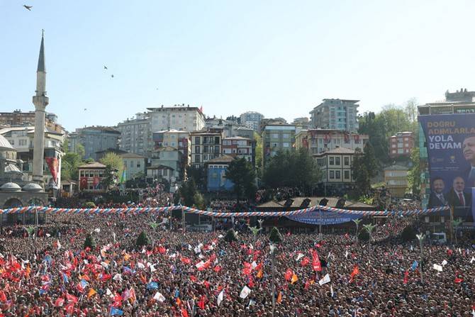Cumhurbaşkanı Erdoğan Rize'de 23